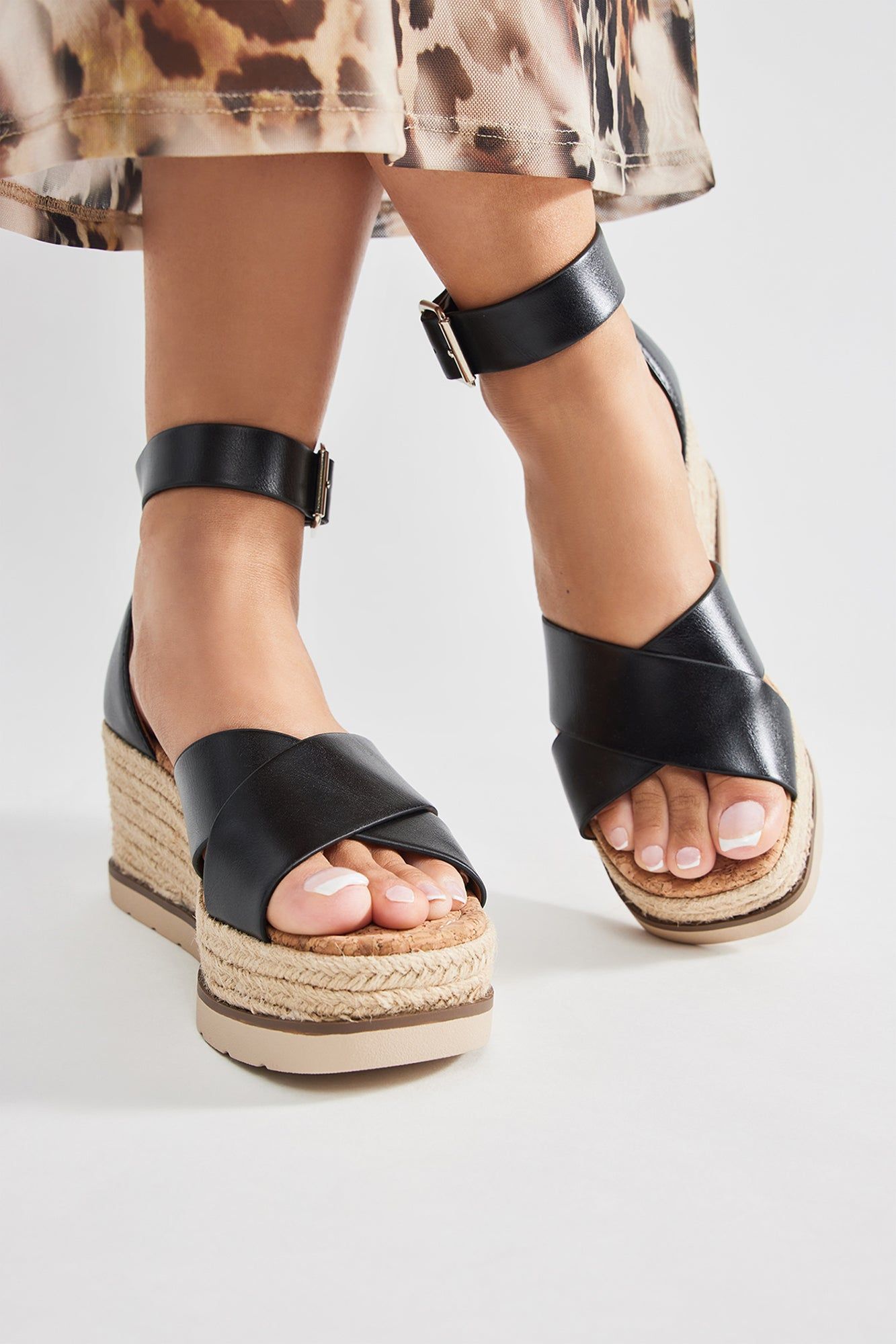 Crossin' Paths Platform Wedges - Black sold by Fashion Nova product image thumbnail 2