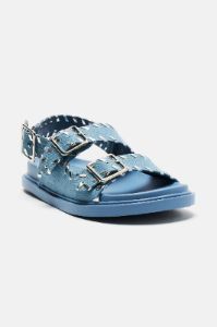 Kiya Flat Sandals - Denim sold by Fashion Nova