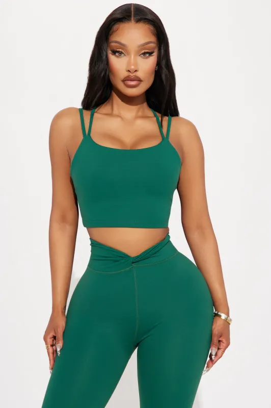 Power Flow Super Soft Sports Bra - Emerald sold by Fashion Nova