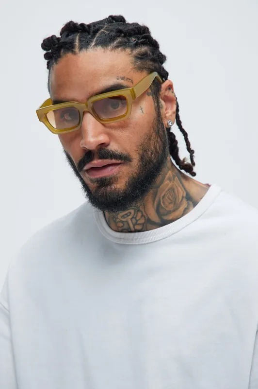 Fake In Love Sunglasses - Yellow sold by Fashion Nova