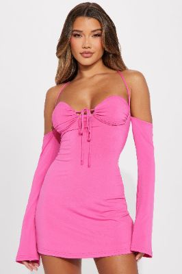 Clara Mini Dress - Pink sold by Fashion Nova