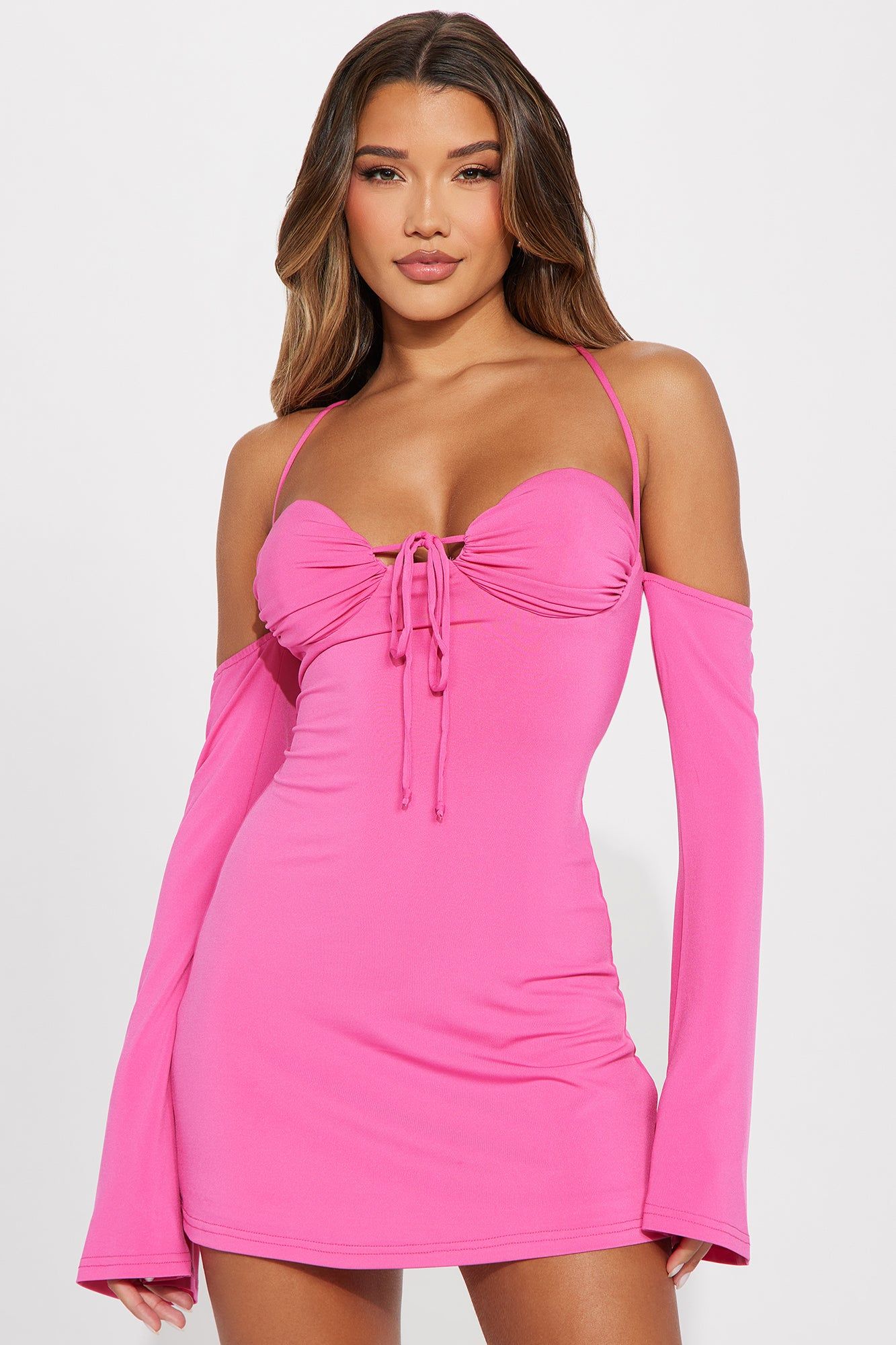 Clara Mini Dress - Pink sold by Fashion Nova