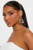 Best Version Of Me Earrings - Gold sold by Fashion Nova
