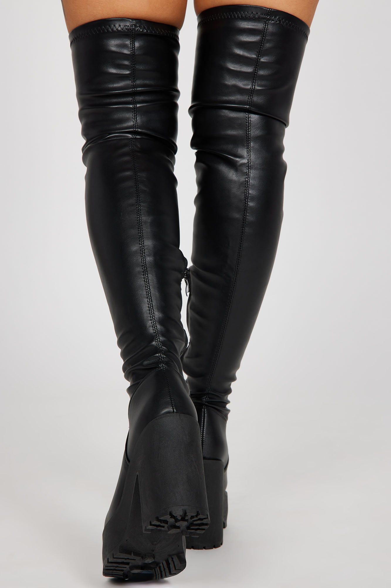 Until Next Time Over The Knee Boots - Black sold by Fashion Nova product image thumbnail 4