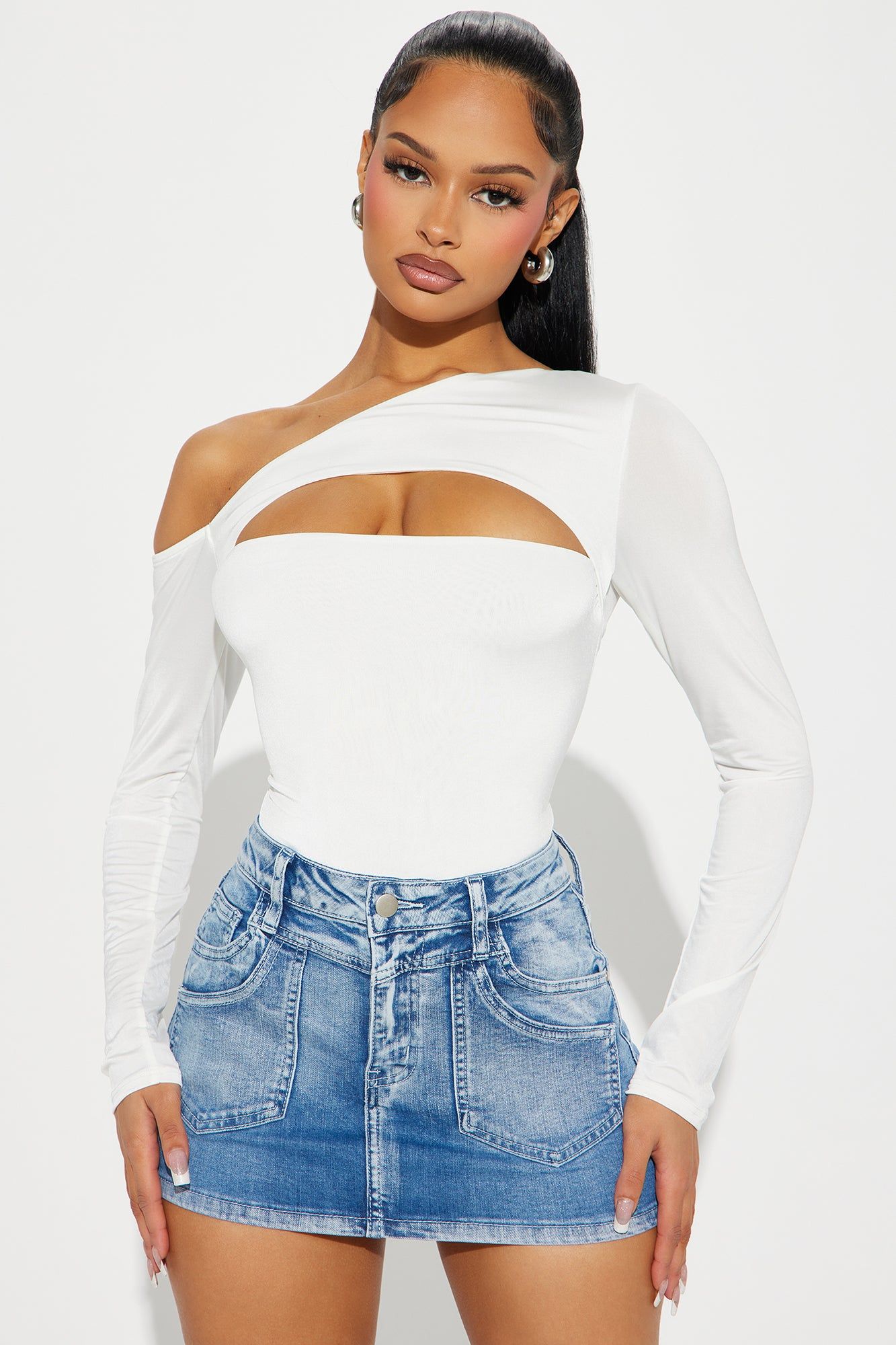 Gimme What I Want Bodysuit - Ivory sold by Fashion Nova product image thumbnail 3