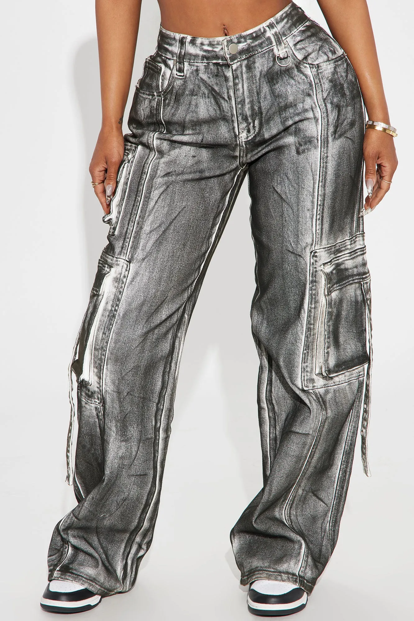 All A Blur Mineral Wash Cargo Pant - Black sold by Fashion Nova product image thumbnail 2