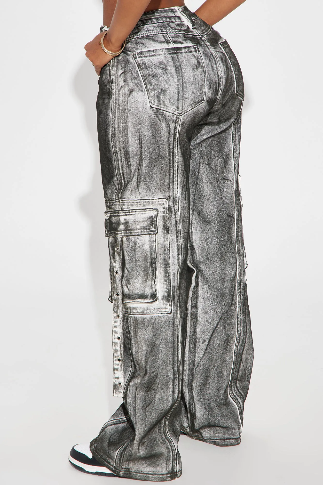 All A Blur Mineral Wash Cargo Pant - Black sold by Fashion Nova product image thumbnail 3