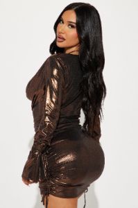 Stella Micro Mini Dress Set - Copper sold by Fashion Nova