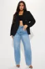 Leave It To Me Blazer - Black sold by Fashion Nova