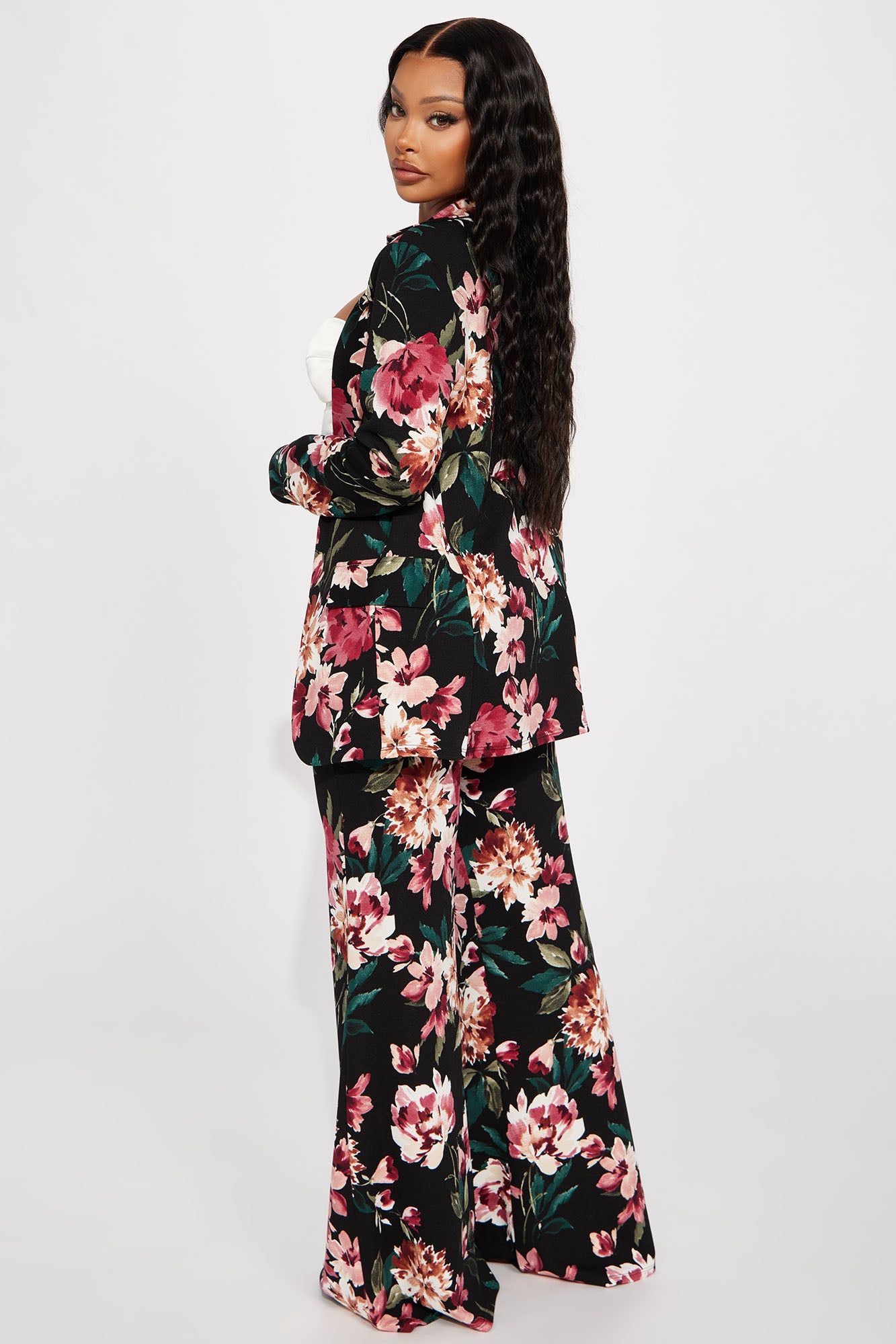 Mimi Floral Pant Set - Black/combo sold by Fashion Nova product image thumbnail 3