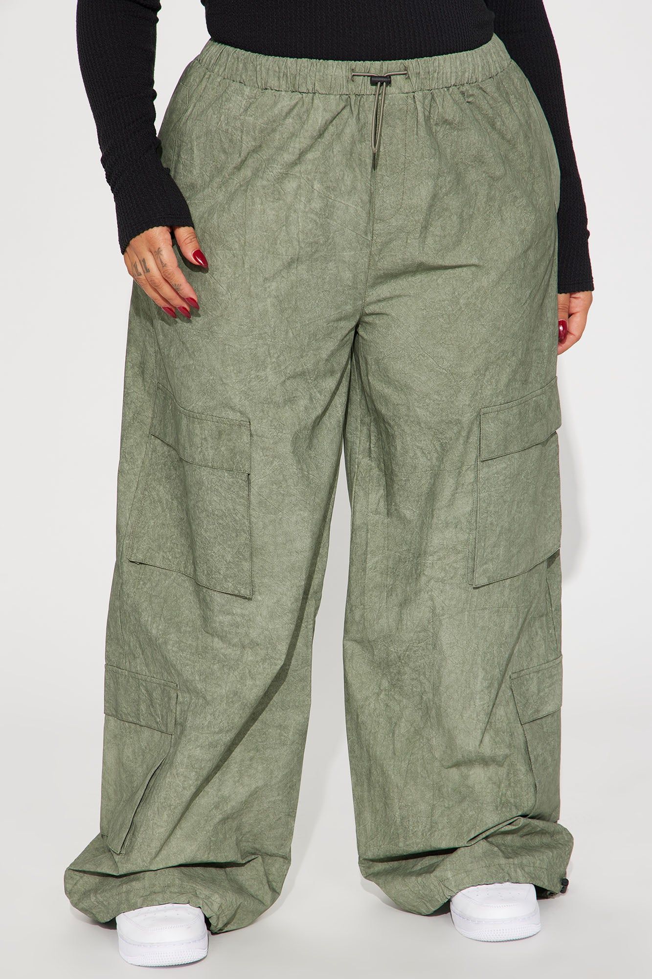 Better Not Mineral Wash Cargo Pant - Sage sold by Fashion Nova product image thumbnail 5