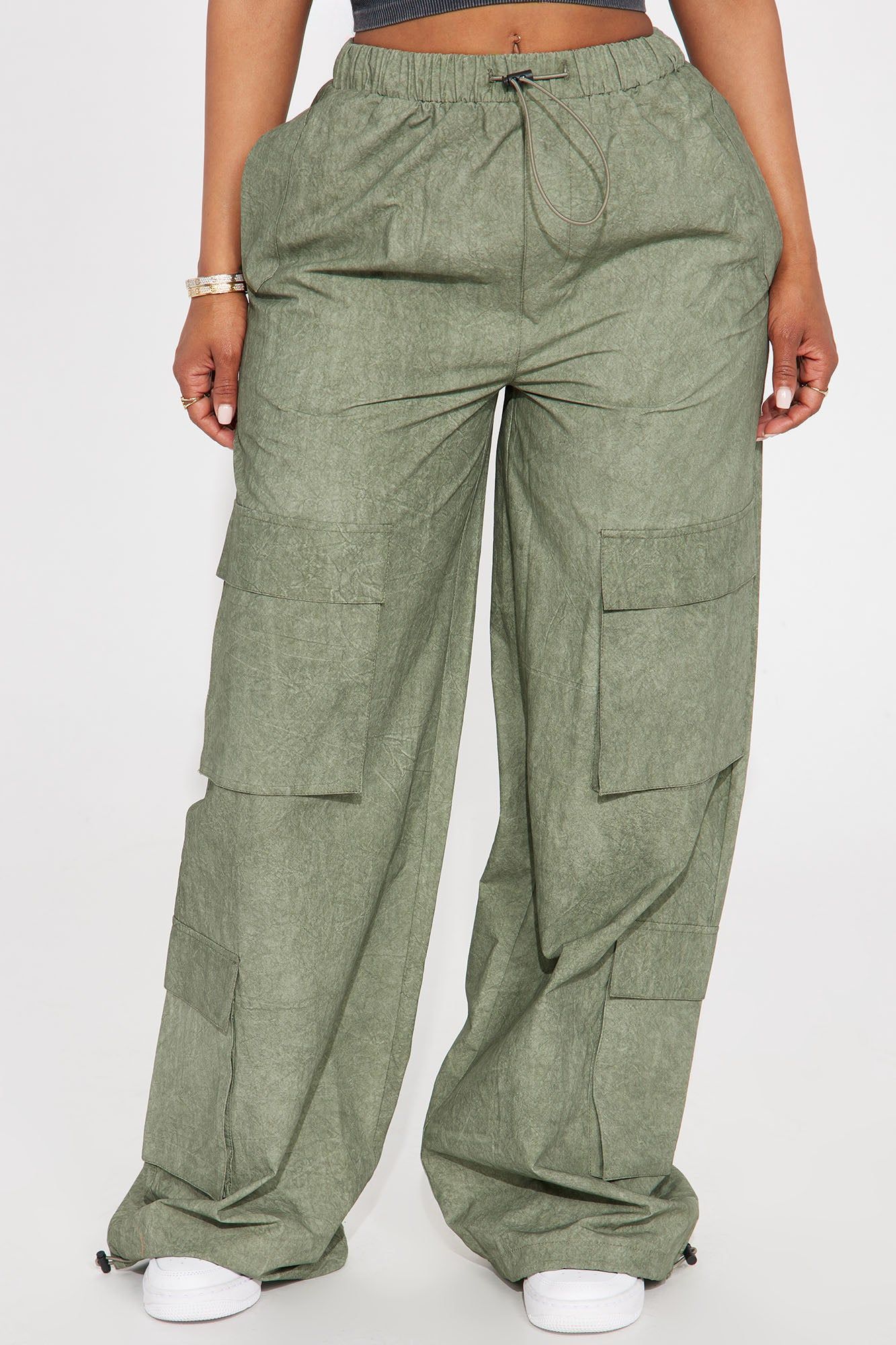 Better Not Mineral Wash Cargo Pant - Sage sold by Fashion Nova product image thumbnail 2