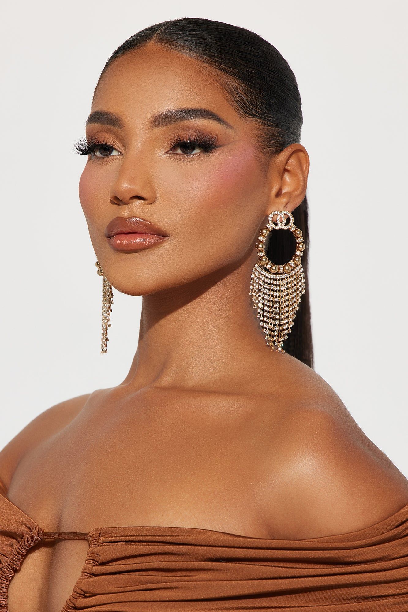 Double O Drop Earrings - Gold sold by Fashion Nova product image thumbnail 3