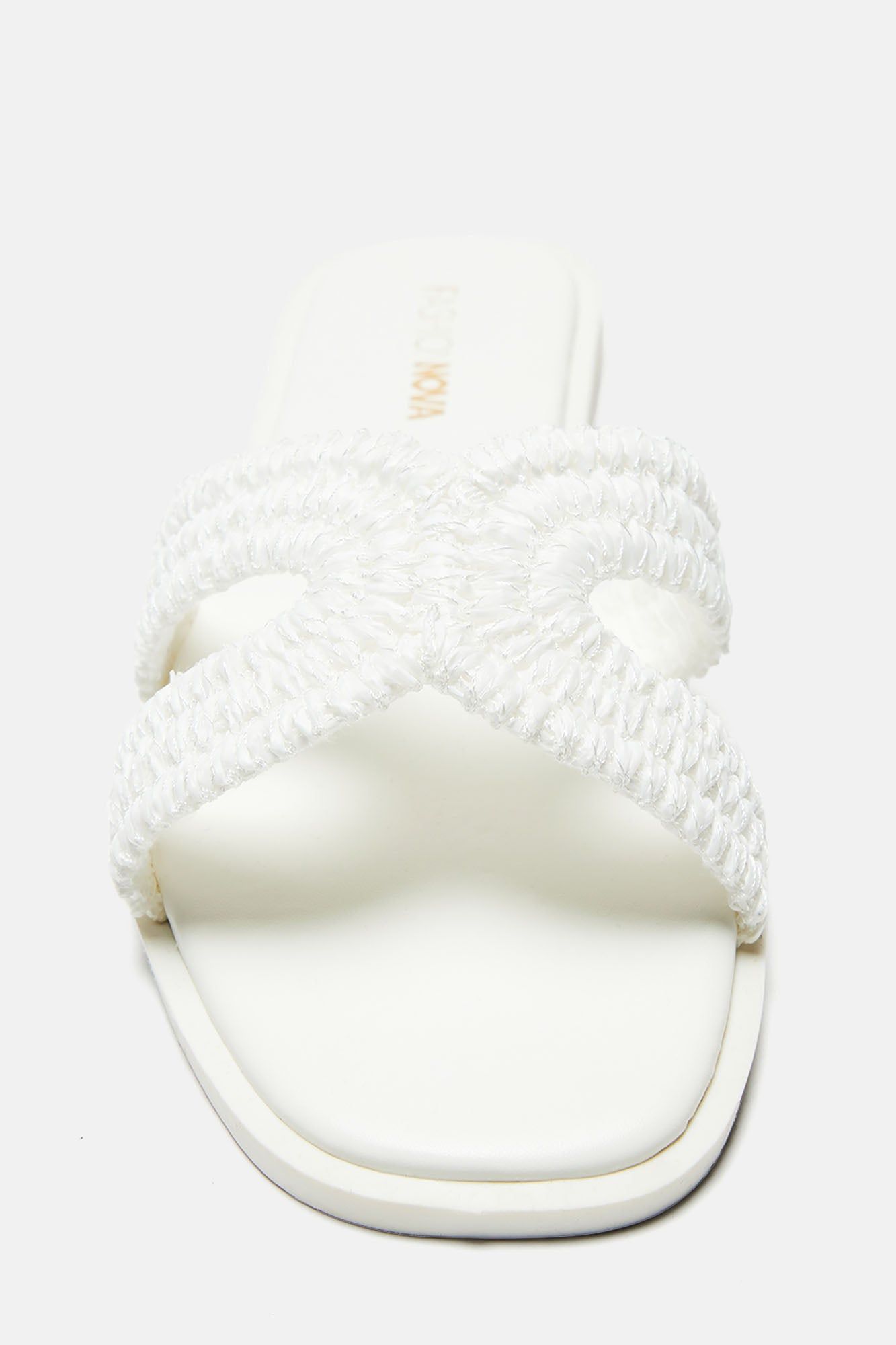 Poolside Babe Flat Sandals - White sold by Fashion Nova product image thumbnail 5