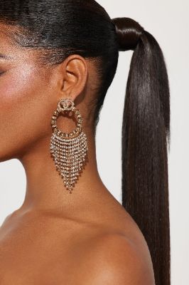 Double O Drop Earrings - Gold sold by Fashion Nova
