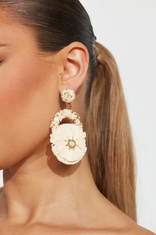 Fiesta Mami Earrings - Ivory sold by Fashion Nova
