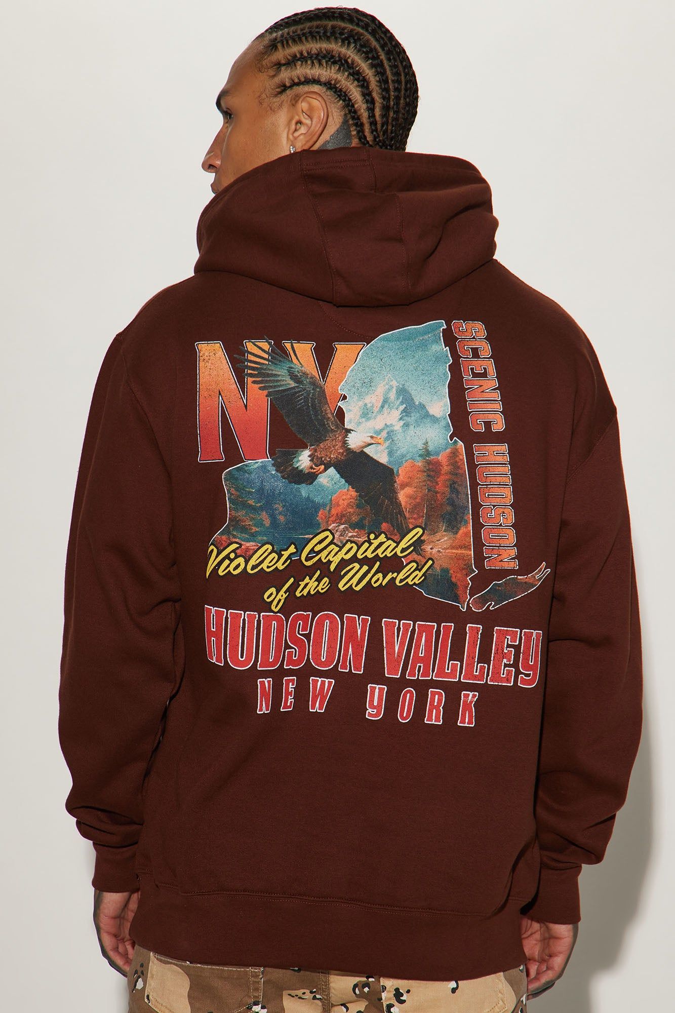 Hudson Valley NY Hoodie - Chocolate sold by Fashion Nova product image thumbnail 4