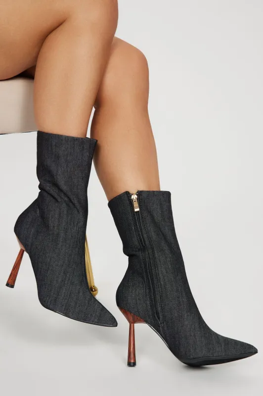Oh So Chic Booties - Black sold by Fashion Nova