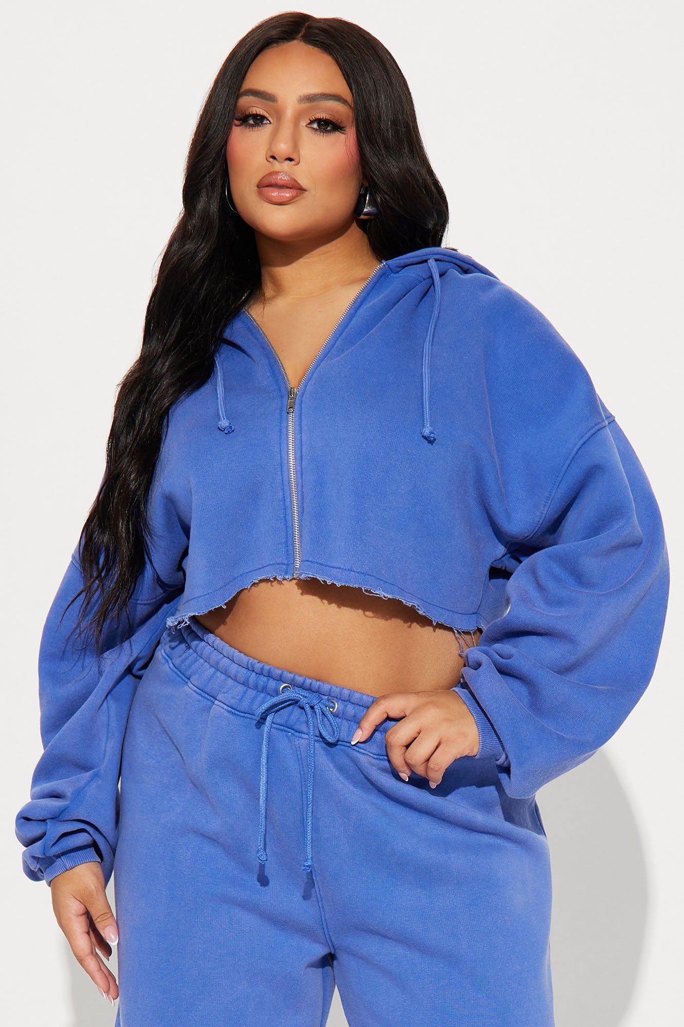 On The Go Fleece Pant Set - Blue sold by Fashion Nova product image thumbnail 5
