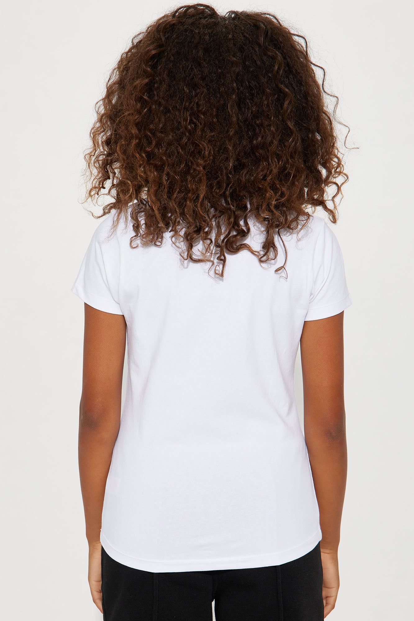 Mini Lily Crew Neck Top - White sold by Fashion Nova product image thumbnail 3