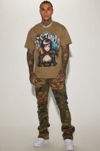 Transformers Megatron Oversized Short Sleeve Tee - Grey sold by Fashion Nova