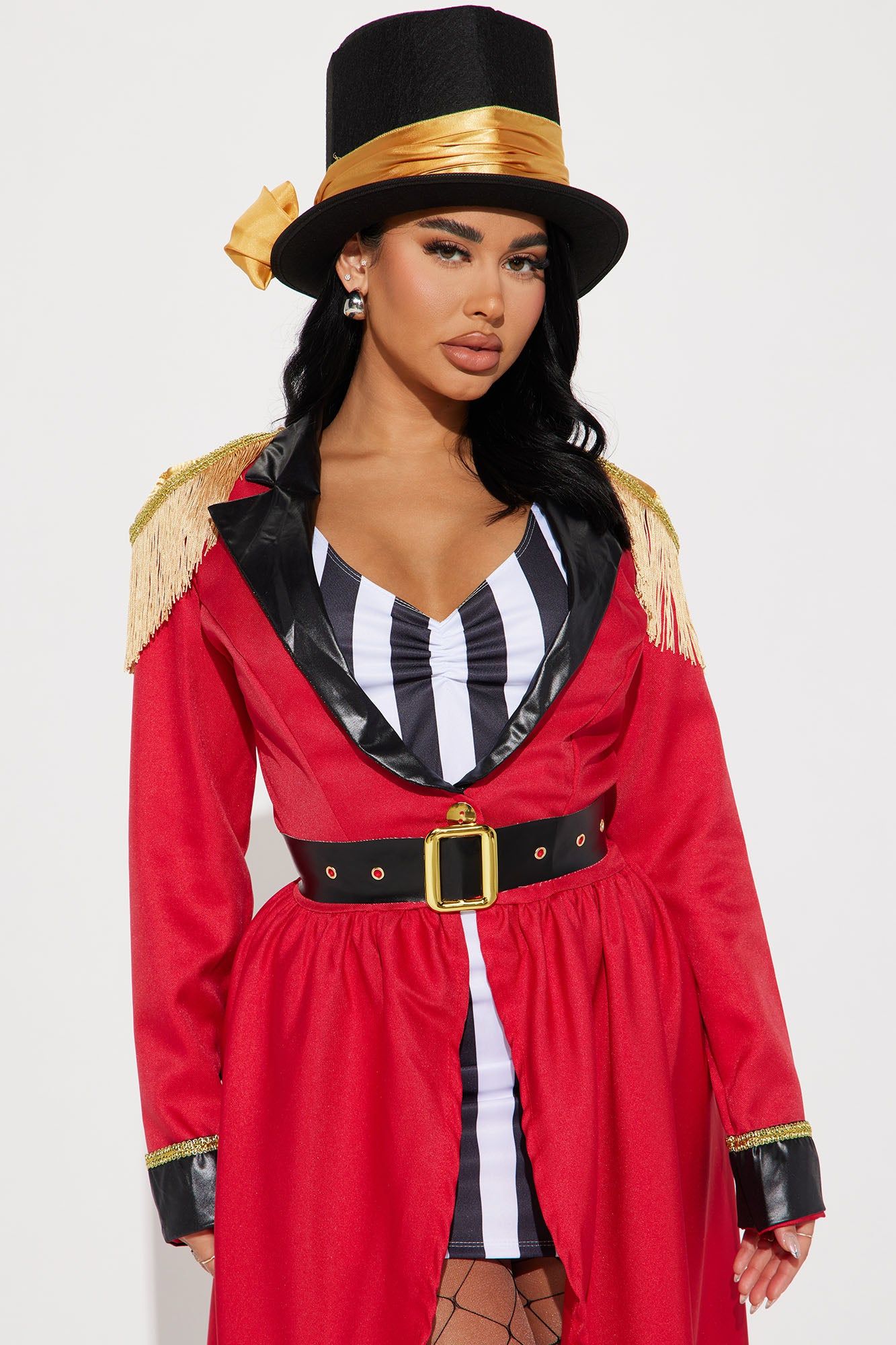 Lion Tamer Ring Master 4 Piece Costume Set - Red/combo sold by Fashion Nova product image thumbnail 2