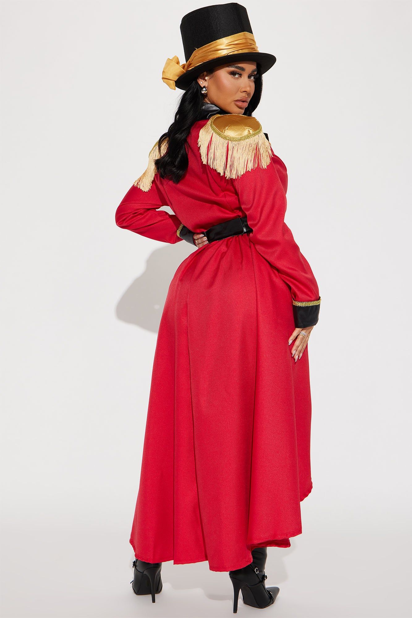 Lion Tamer Ring Master 4 Piece Costume Set - Red/combo sold by Fashion Nova product image thumbnail 3