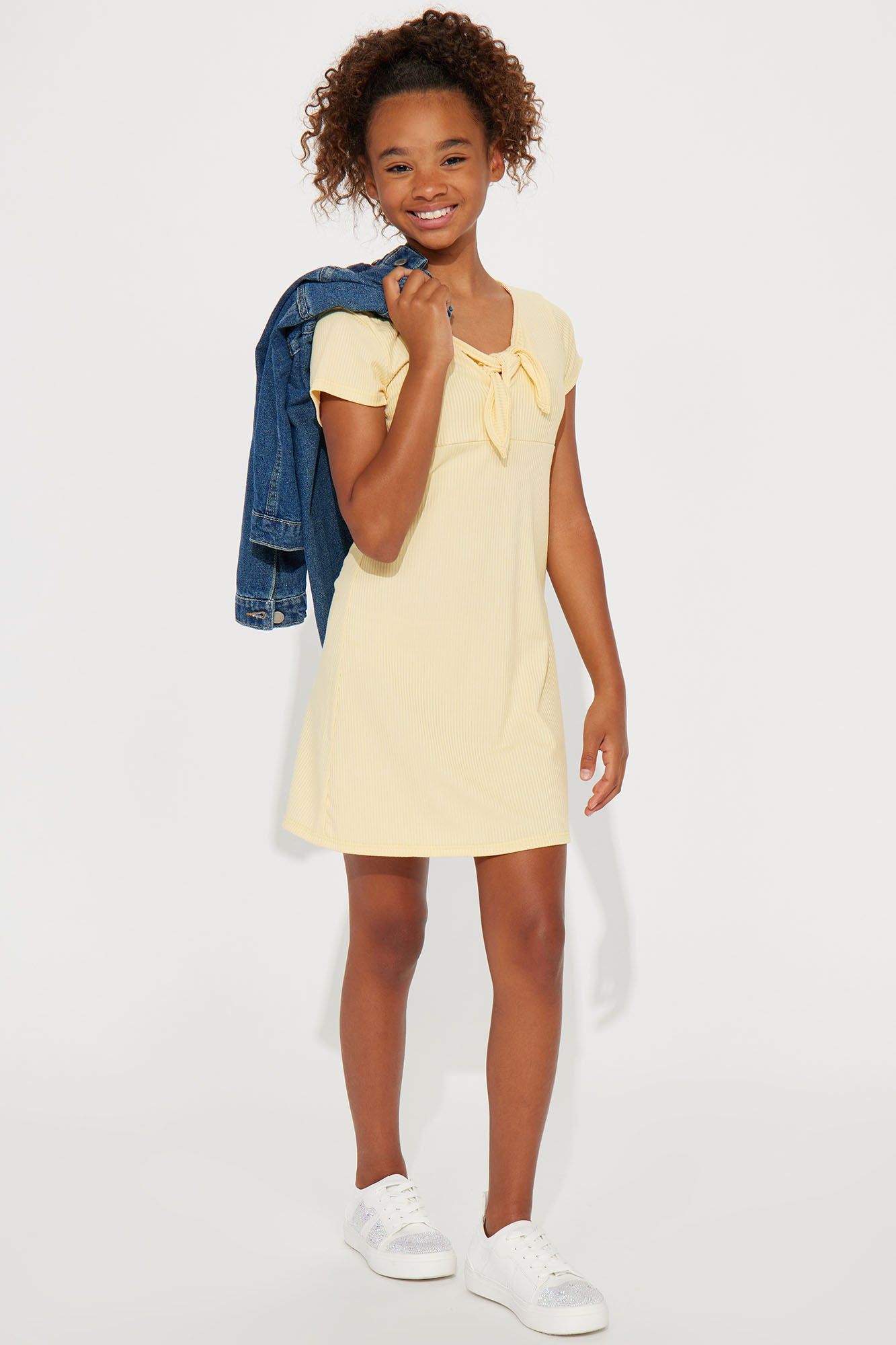 Mini Buttercup Ribbed Knit Dress - Yellow sold by Fashion Nova product image thumbnail 3