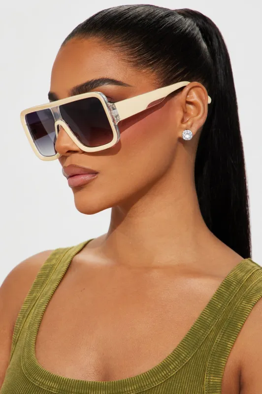 Kepp Looking Forward Sunglasses - Yellow sold by Fashion Nova