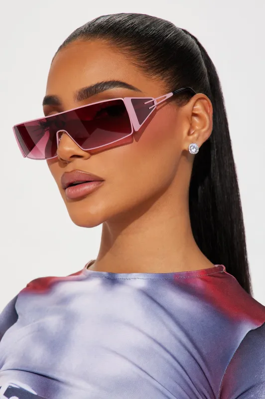 What A Girl Wants Sunglasses - Pink sold by Fashion Nova