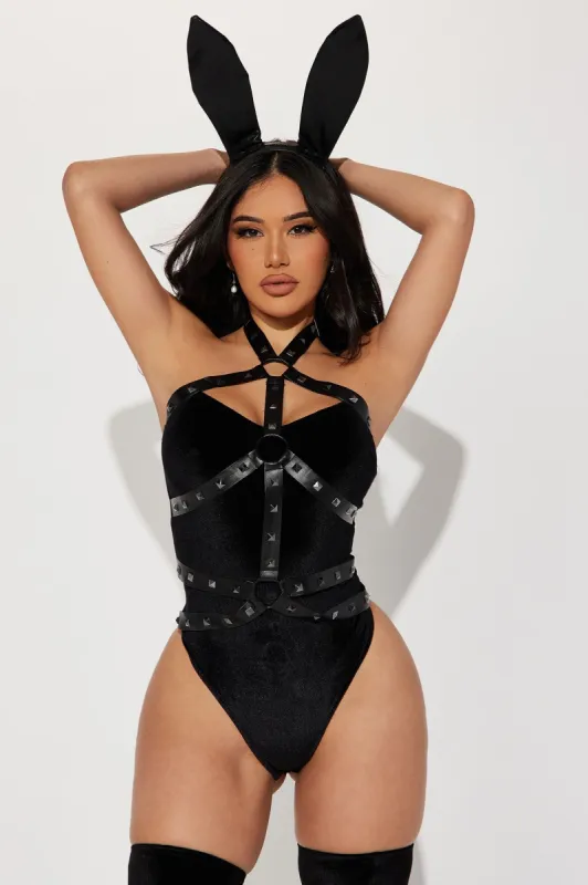Naughty Bunny 3 Piece Costume Set - Black sold by Fashion Nova