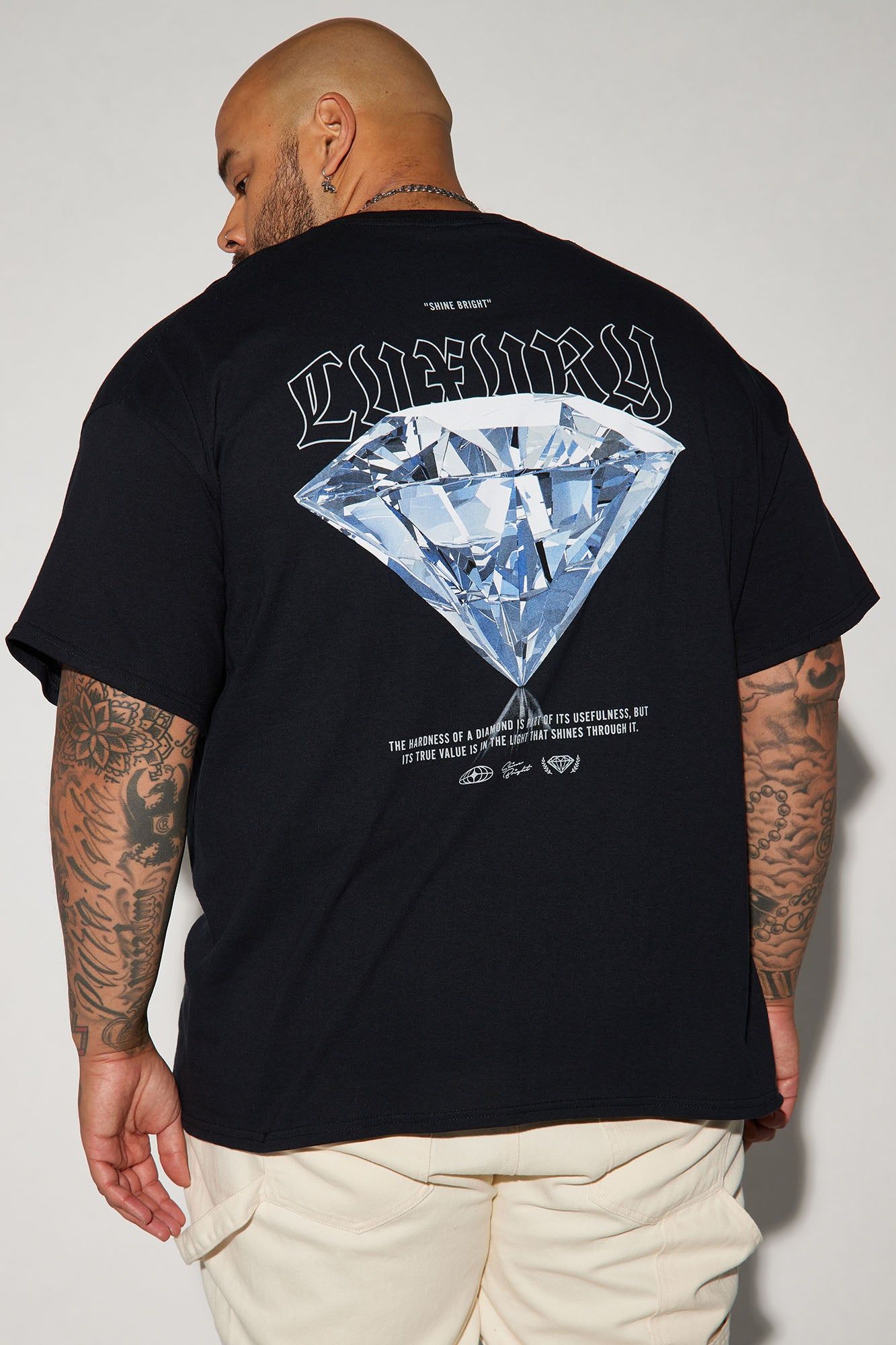 Luxury Shine Short Sleeve Tee - Black sold by Fashion Nova product image thumbnail 5