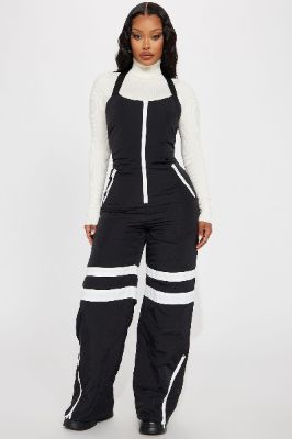 Hit The Slopes Jumpsuit - Black sold by Fashion Nova