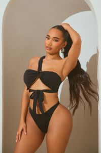 Take A Quick Dip O Ring 2 Piece Bikini - Black sold by Fashion Nova