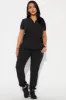 Travel Nurse Jogger 4FLEX Uniform Scrub Set - Black sold by Fashion Nova