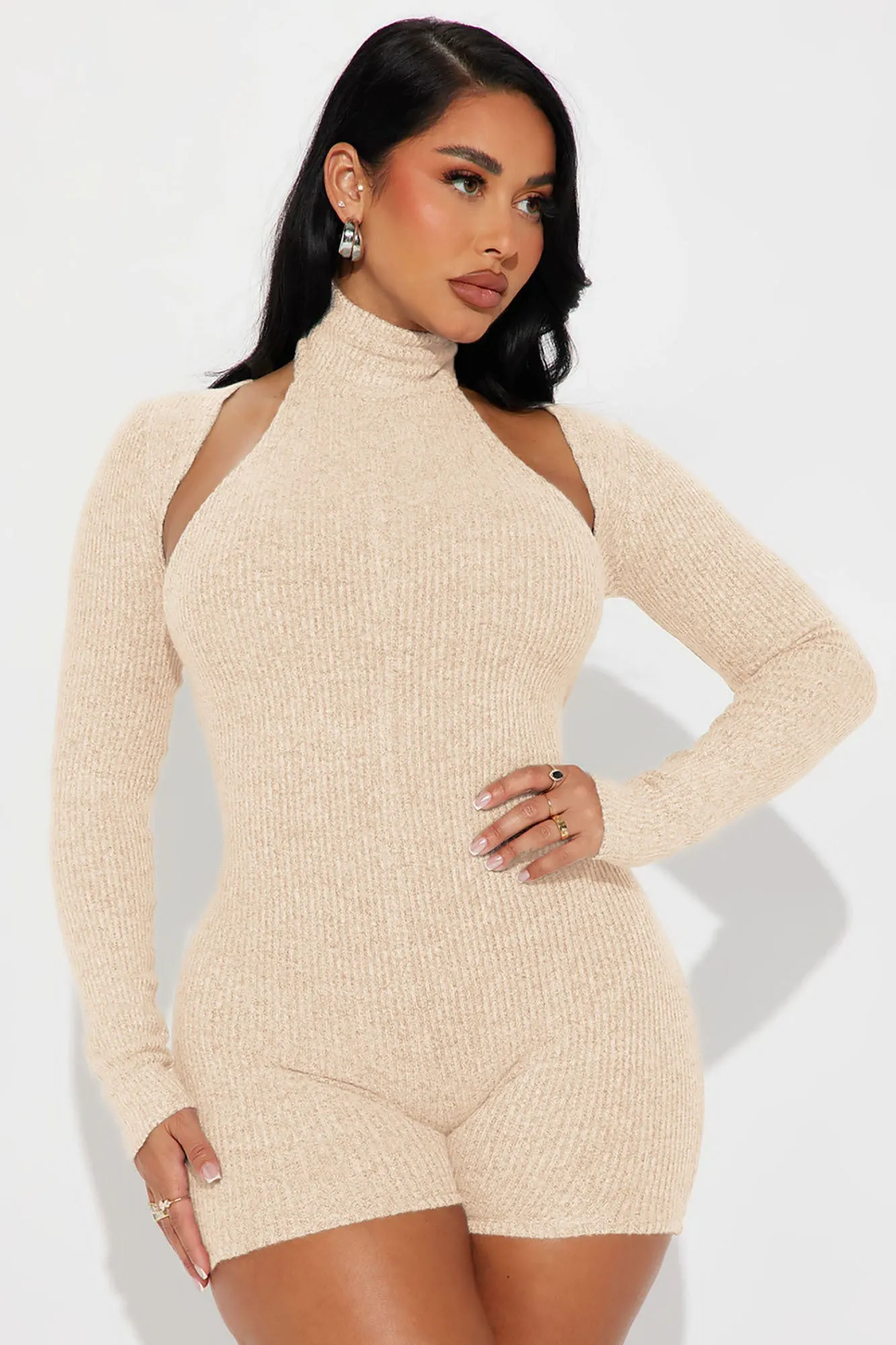All That I Am Romper Set - Taupe sold by Fashion Nova product image thumbnail 2