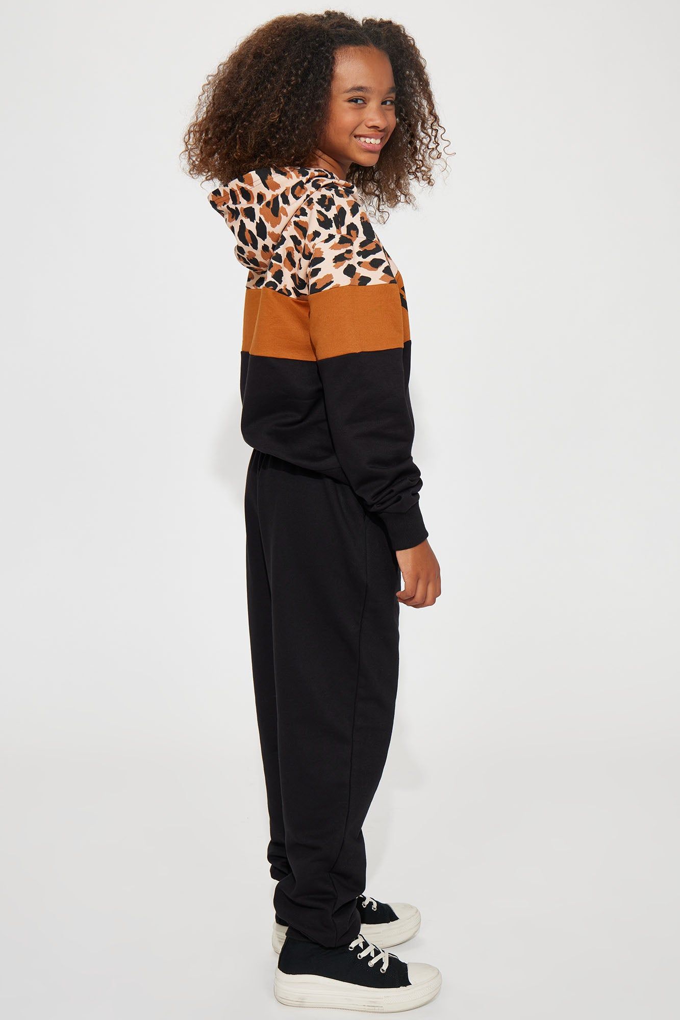 Mini Wild French Terry Jogger Set - Black/combo sold by Fashion Nova product image thumbnail 4