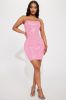 Katie Embellished Mini Dress - Pink sold by Fashion Nova