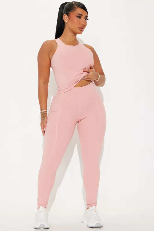 Hill Hiker Super Soft Active Legging - Mauve sold by Fashion Nova