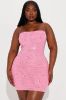 Katie Embellished Mini Dress - Pink sold by Fashion Nova