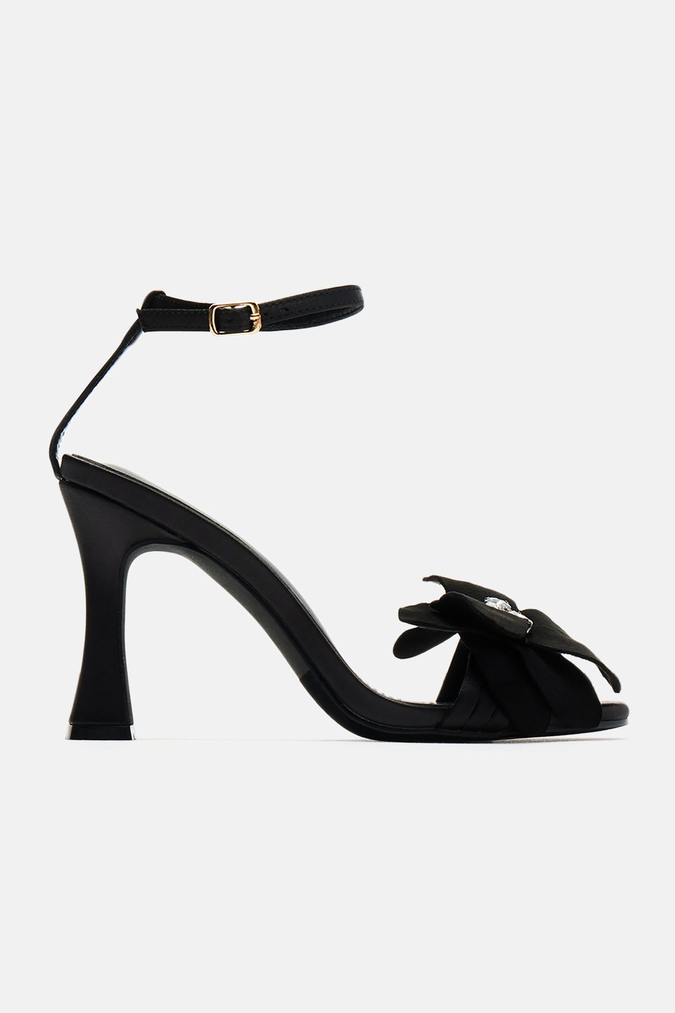 Blossoming For You Heeled Sandals - Black sold by Fashion Nova product image thumbnail 4