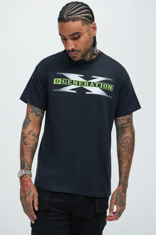 WWE X D-Generation Two Words Short Sleeve Tee - Black sold by Fashion Nova