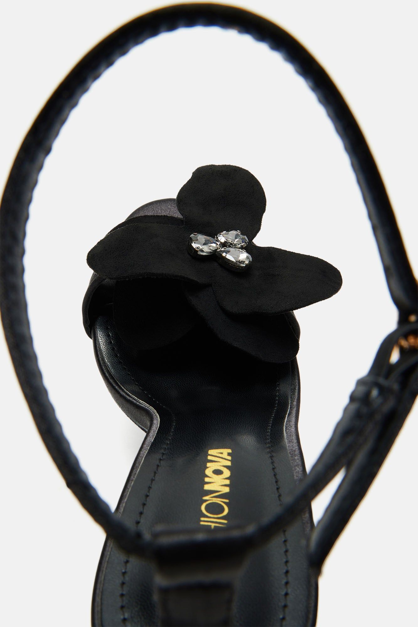 Blossoming For You Heeled Sandals - Black sold by Fashion Nova product image thumbnail 5