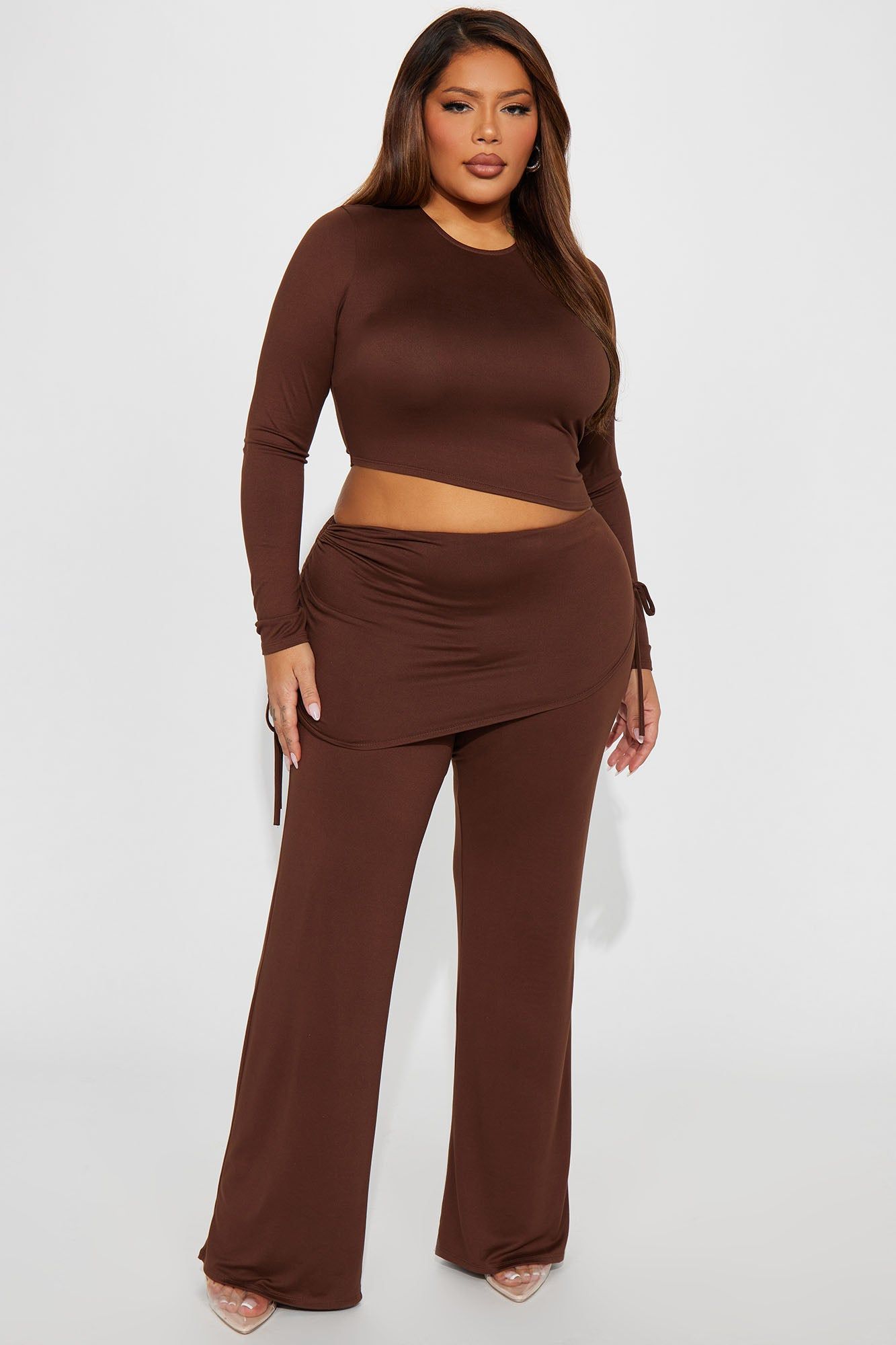All Or Nothing Pant Set - Brown sold by Fashion Nova product image thumbnail 4