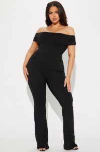 Anything You Want Double Lined Jumpsuit  - Black sold by Fashion Nova