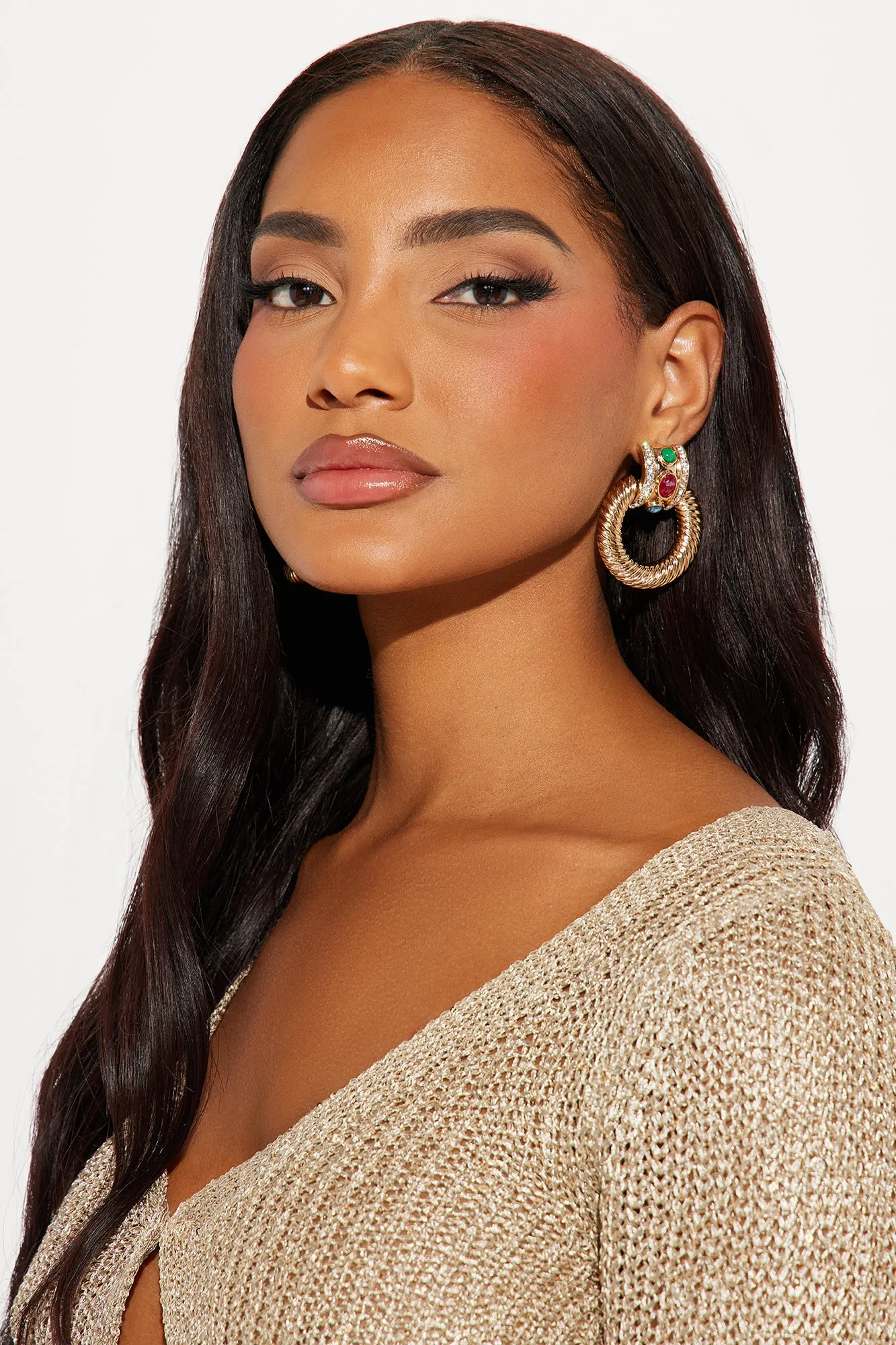 Decadent Dolce Earrings - Gold sold by Fashion Nova product image thumbnail 2
