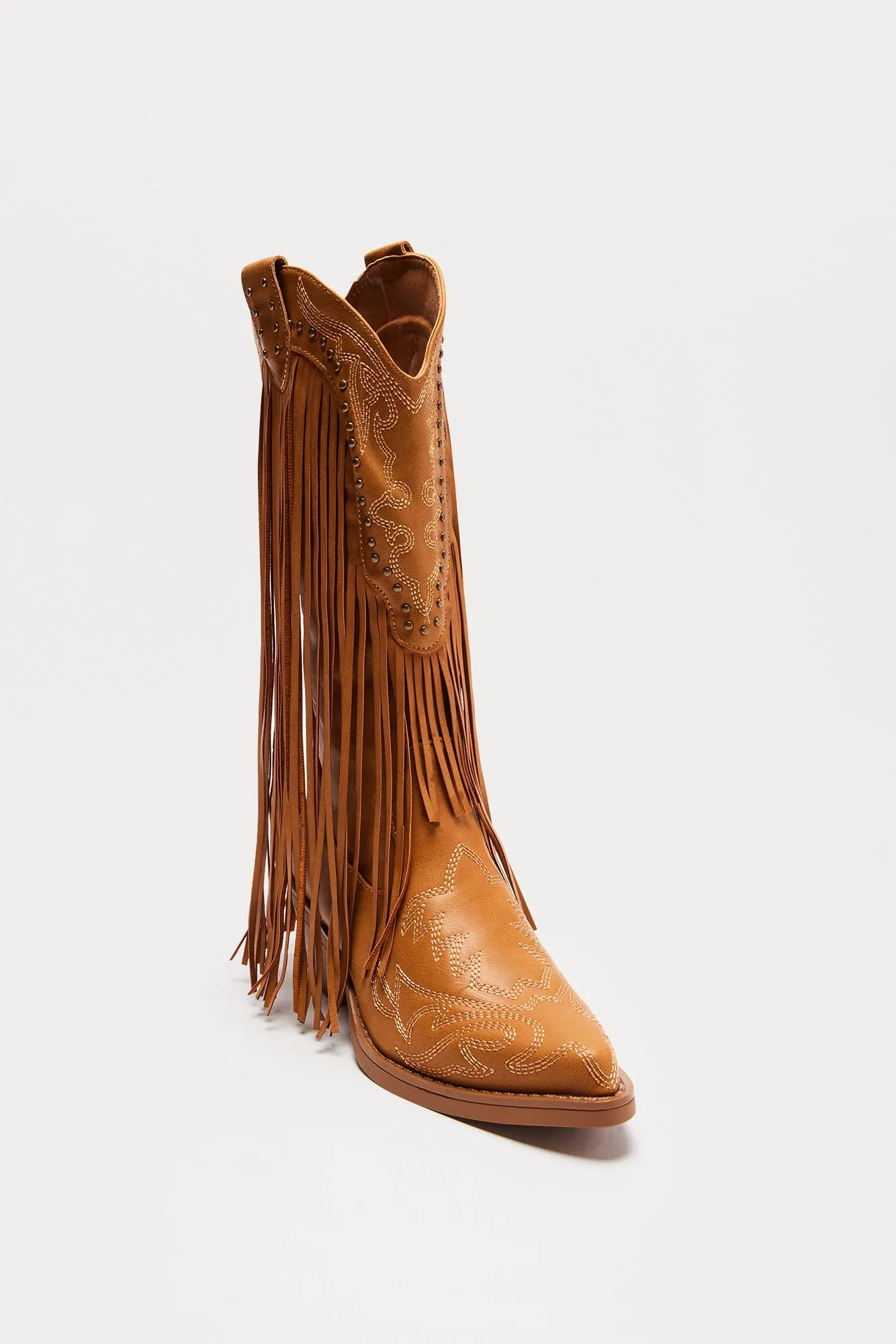 Southern Charm Cowboy Boots - Tan sold by Fashion Nova product image thumbnail 4
