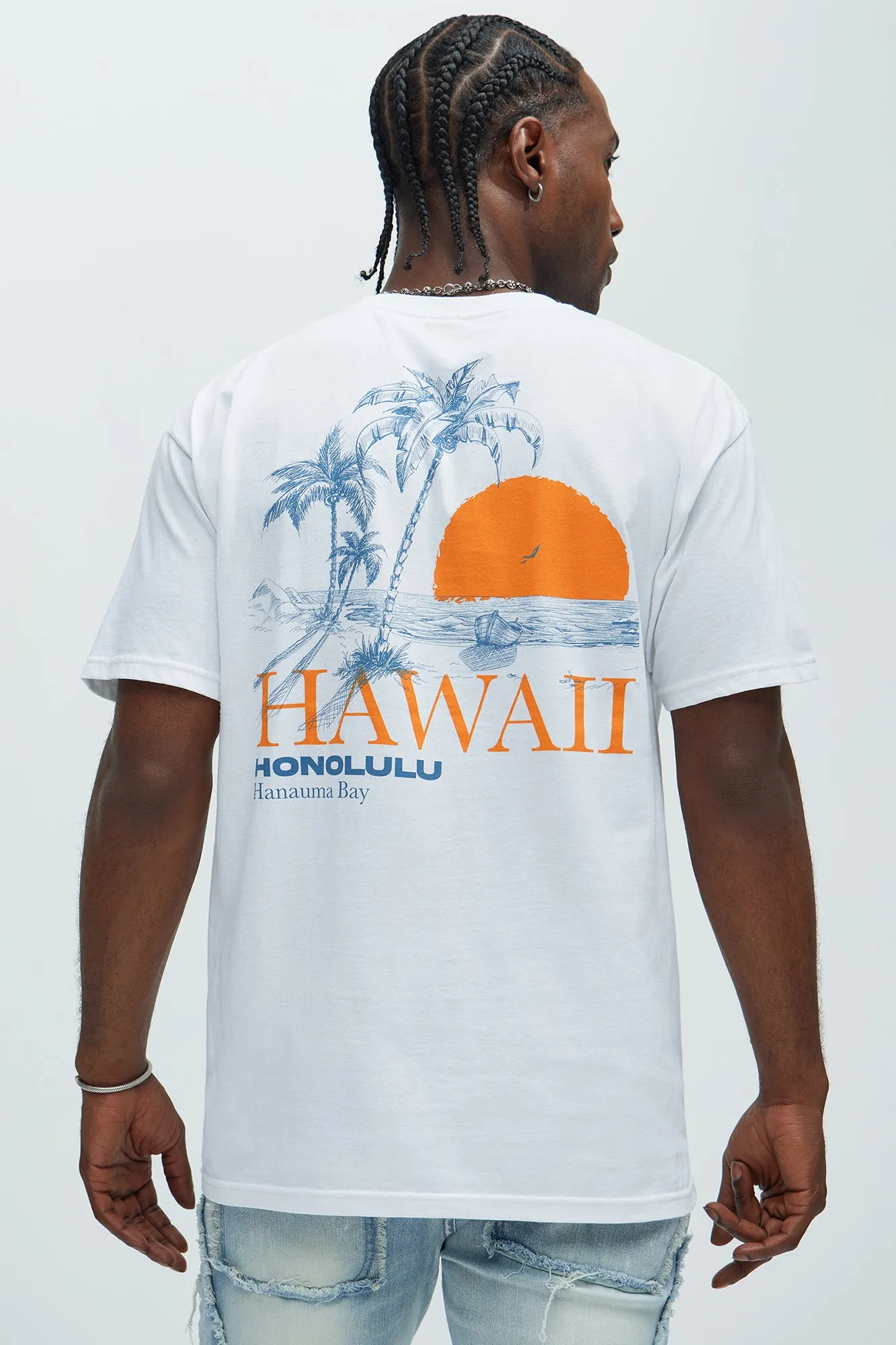 Hawaii Honolulu Short Sleeve Tee - White sold by Fashion Nova product image thumbnail 5