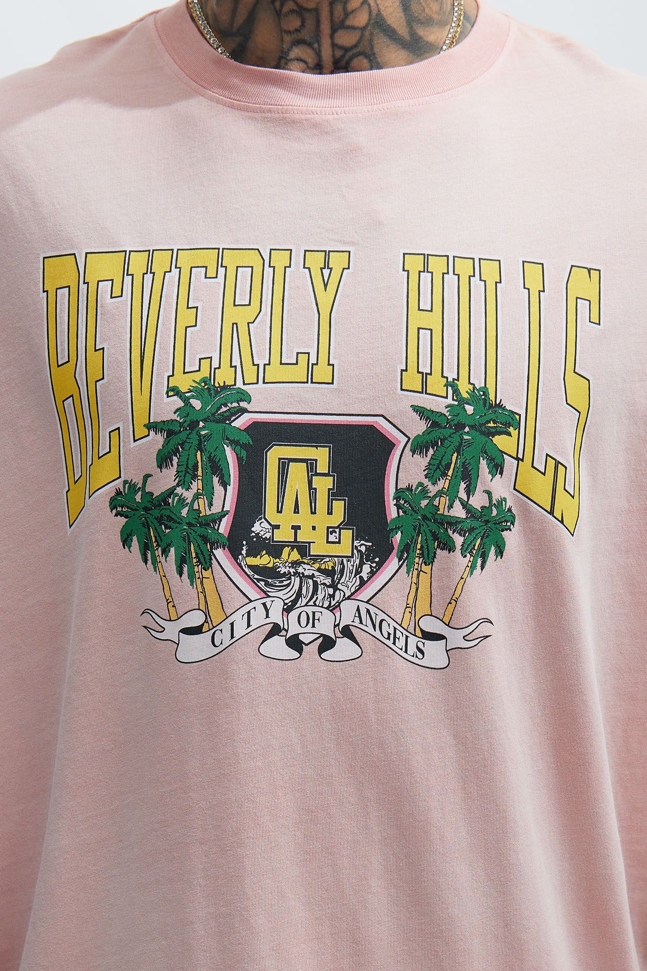 Beverly Hills Oversize Short Sleeve Tee - Pink sold by Fashion Nova product image thumbnail 3