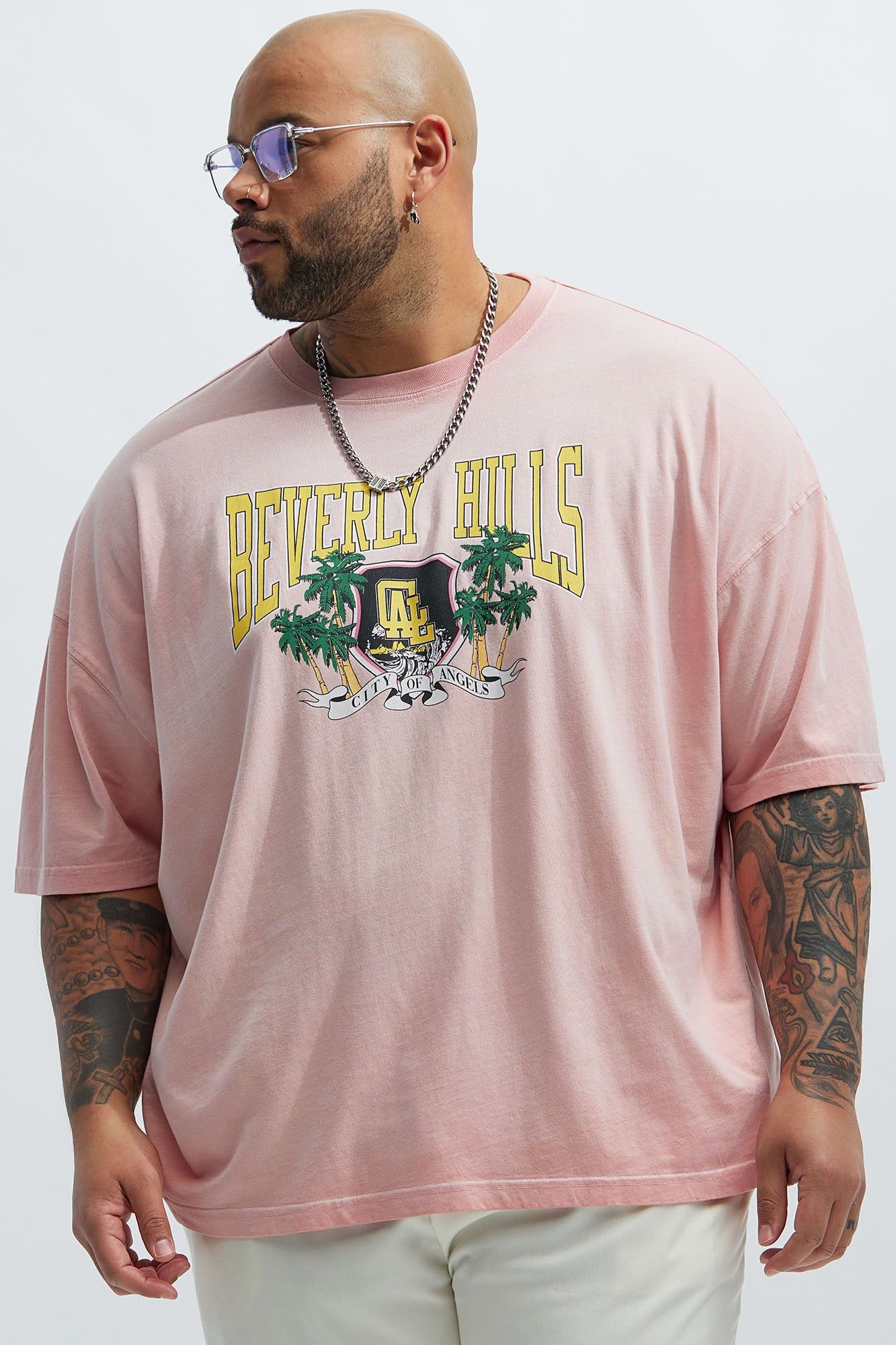 Beverly Hills Oversize Short Sleeve Tee - Pink sold by Fashion Nova product image thumbnail 4